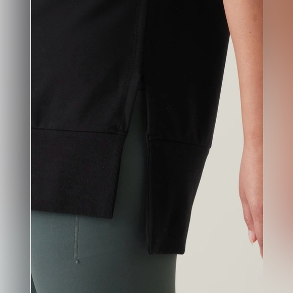 Athleta Retroterry V Neck Sweatshirt Tee - Picture 8 of 14